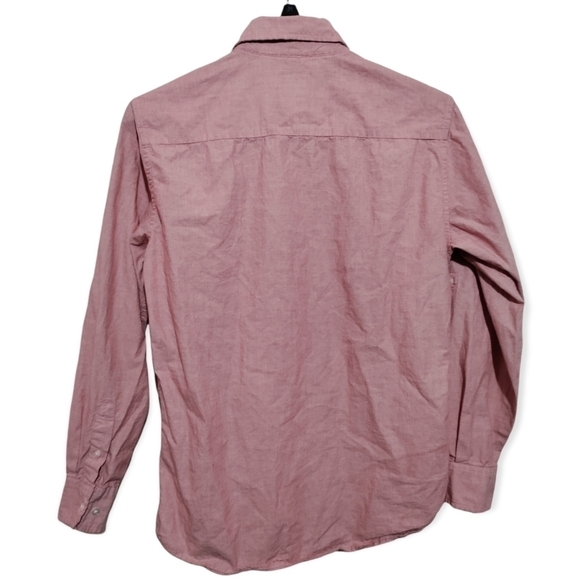J. Ferrar modern fit pink button up shirt pink small 14-14 1/2 - Picture 2 of 6